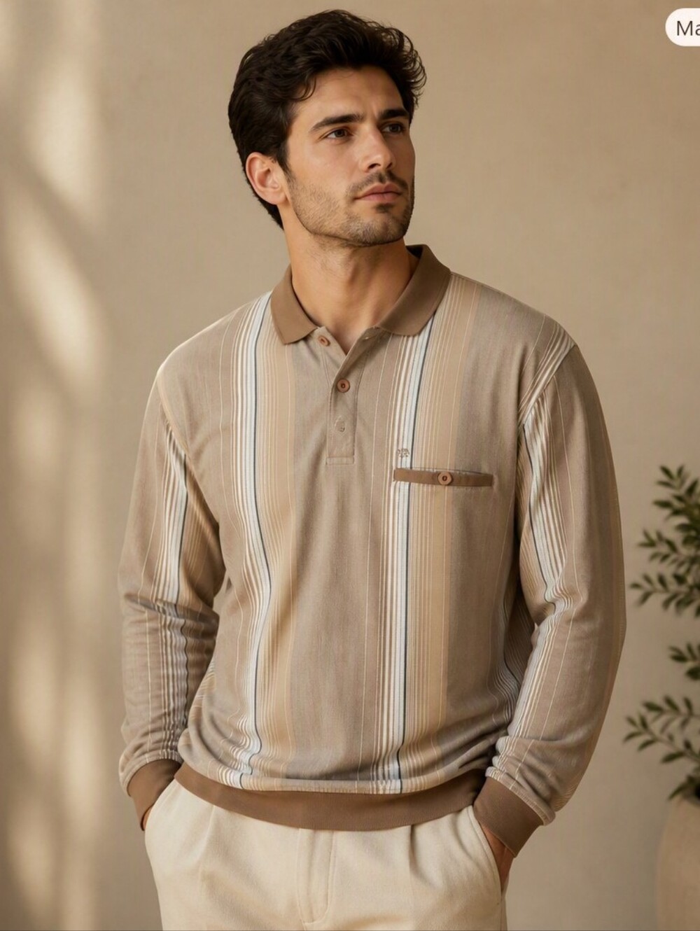 Arnold Palmer Men's Polo in Brown